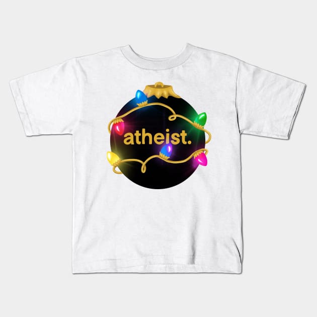 Atheist Ornament Kids T-Shirt by sparkling-in-silence